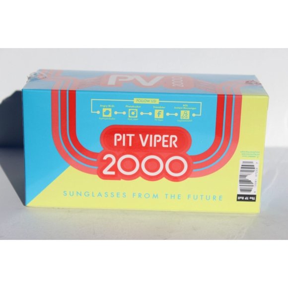 PIT VIPER The TP Roll 2000s Sunglasses Red Blue/Orange Shield NEW - Picture 6 of 10